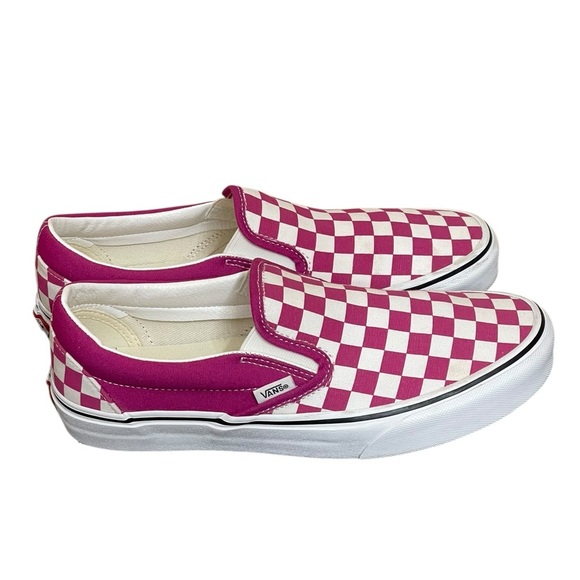 Vans Classic Slip On Checkerboard Fuchsia Purple
White ShoeWomens 9.5,8 Men - Picture 3 of 13